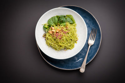 KELP NOODLES WITH WALNUT PESTO